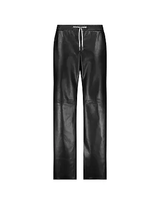 MONARI | Pantalon aspect cuir | schwarz